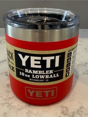 YETI RAMBLER 10 OZ LOWBALL 2.0 MS 10958
RESCUE RED NEW